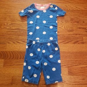 Mini Boden Polka Dot Short Johns PJ Pajama Set